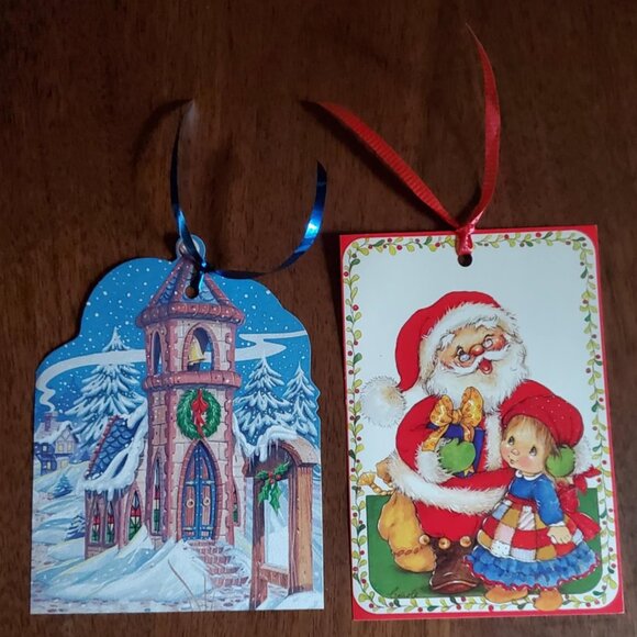 Lot of 50 Upcycled Christmas Gift Tags - Picture 5 of 14